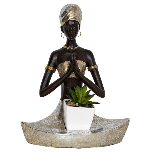 FIGURA RESINA AFRICANA C/CENTRO