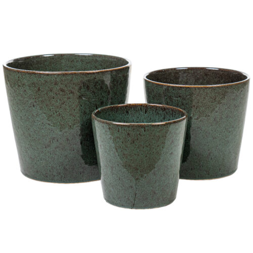 SET 3 MACETEROS CERAMICA VERDETIERRA