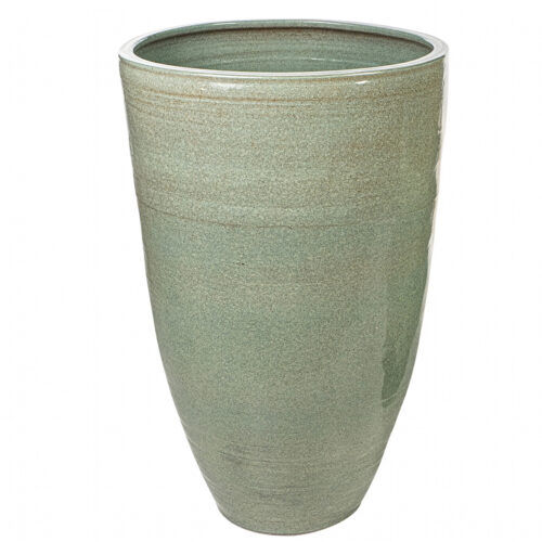 MACETERO CERAMICA VERDE