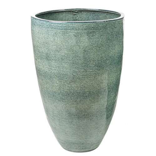MACETERO CERAMICA CELESTE