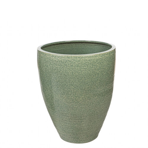 MACETERO CERAMICA VERDE