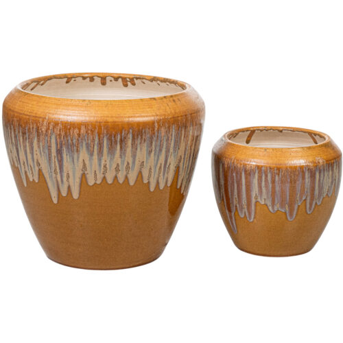 SET 2 MACETEROS CERAMICA