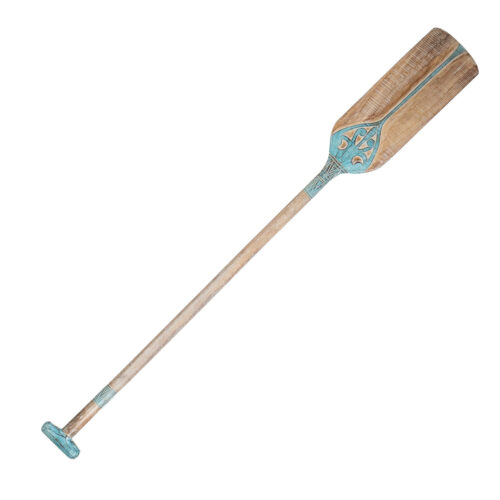REMO BARCA MADERA NATURAL/TURQ