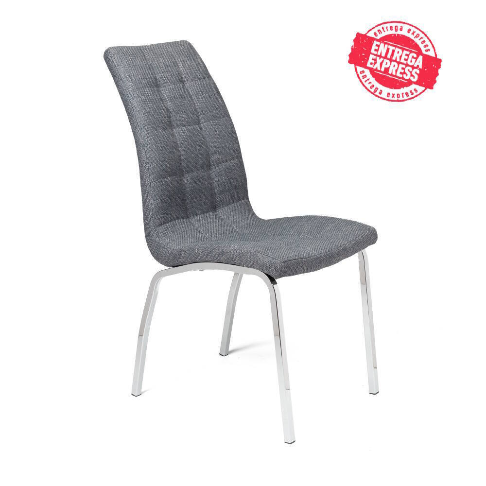 SILLA MOD. ALEXIA TELA C/ GRIS CAJAS DE 4 UDS