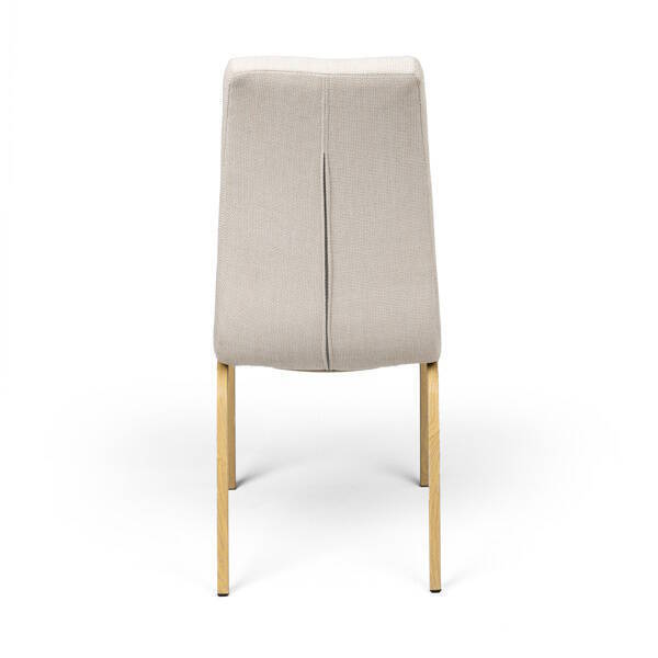 SILLA MOD. JADE TELA C/ BEIGE PATA MADERA CAJA DE 4 UDS - Imagen 4