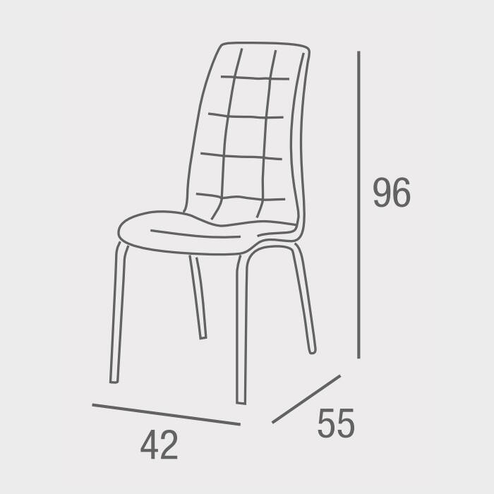 SILLA MOD. JADE TELA C/ BEIGE PATA MADERA CAJA DE 4 UDS - Imagen 5
