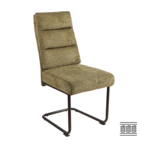 SILLA MOD. DANAI TELA C/ VERDE CAJAS DE 2 UDS.