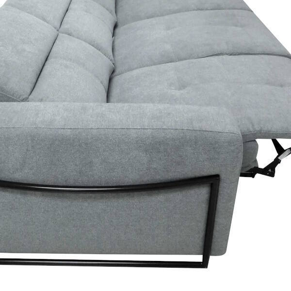 SOFA 3 PL. MAXI MOD. CALDER TELA C/ GRIS CLARO RELAX ELECTR - 6 MOTORES - Imagen 3
