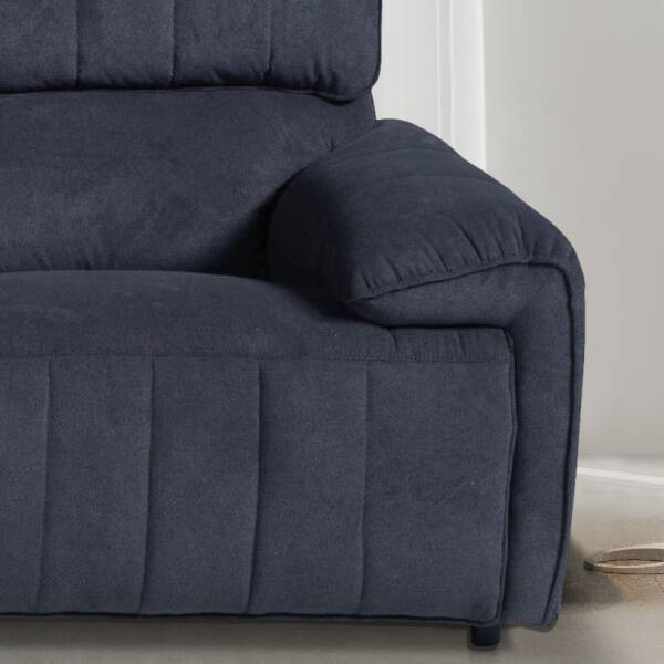 SOFA 3 PL. MOD. CATRA TELA C/ GRIS OSCURO RELAX ELECTR - Imagen 3