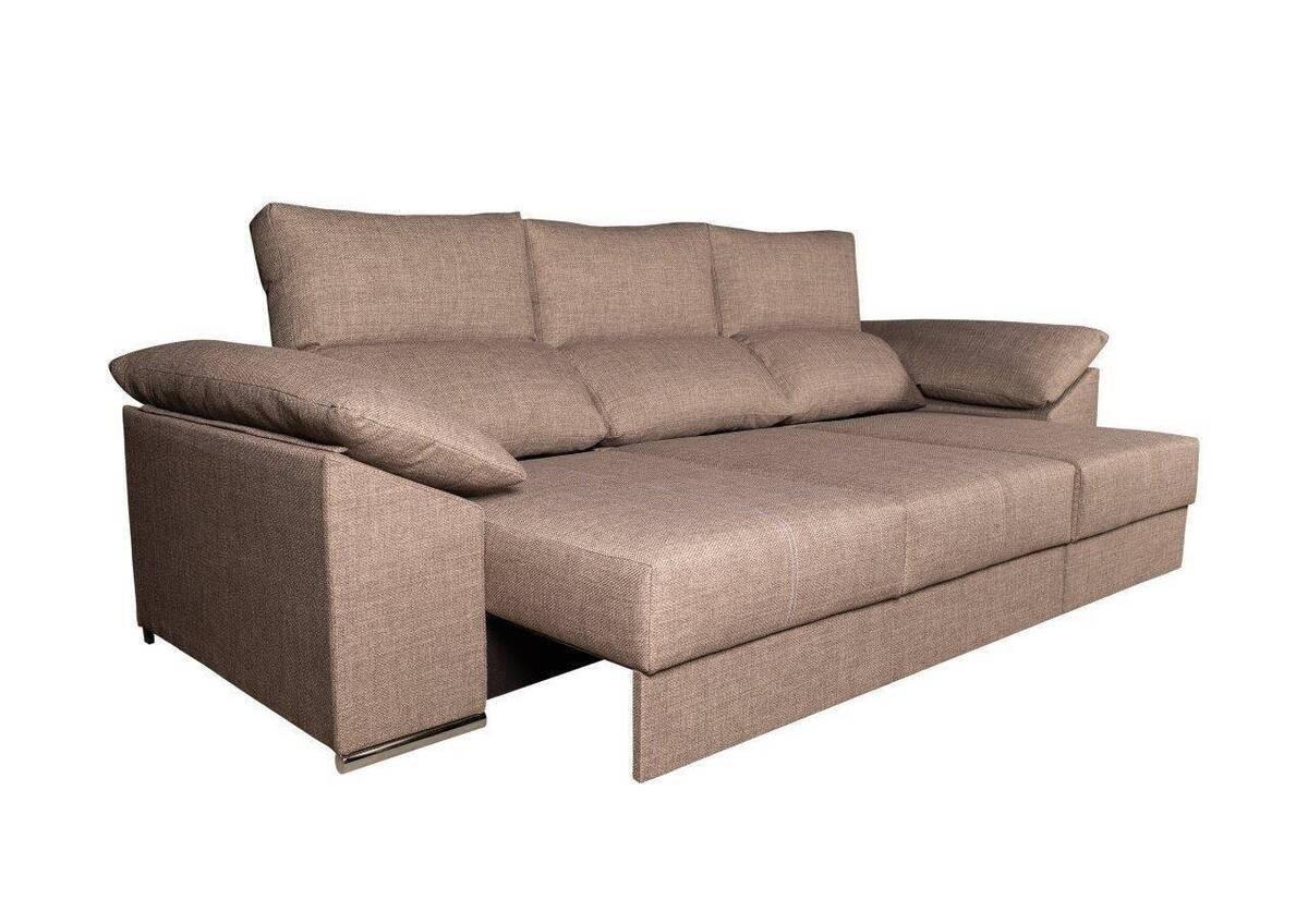 SOFA 3 PL. MOD. AMORGOS TELA C/ MARRON - Imagen 2