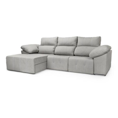 CHAISELONGUE MOD.  BOLTO (RELAX) VF IZQDA TELA GRIS / HILO CONTRASTADO 2 Motores