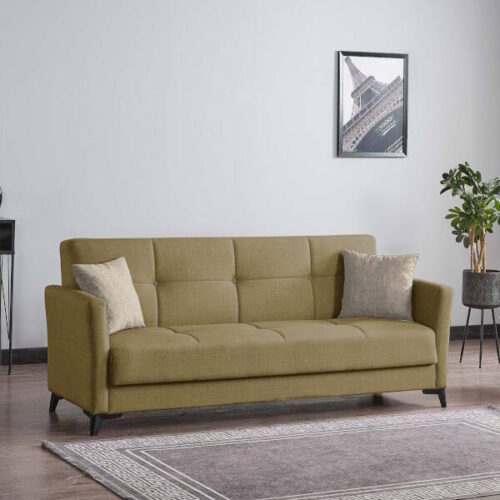 SOFA CAMA MOD. LARISA TELA C/ VERDE
