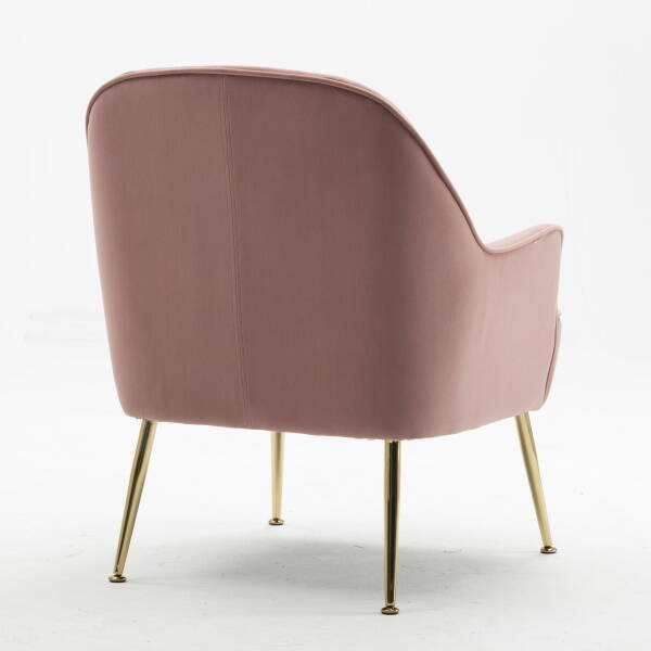 BUTACA MOD. AMUR ORO C/ ROSA / PATA DORADA - Imagen 3