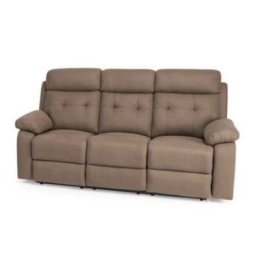 SOFA 3 PL. MOD. AMBERES RELAX MANUAL C/ MARRON