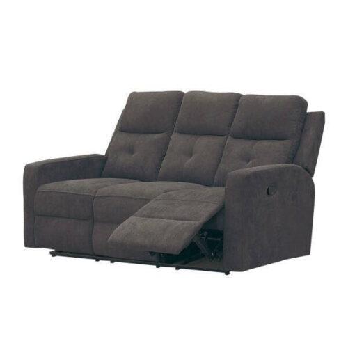 SOFA 3 PL. MOD. ENEKO RELAX MANUAL C/ MARRON OSCURO