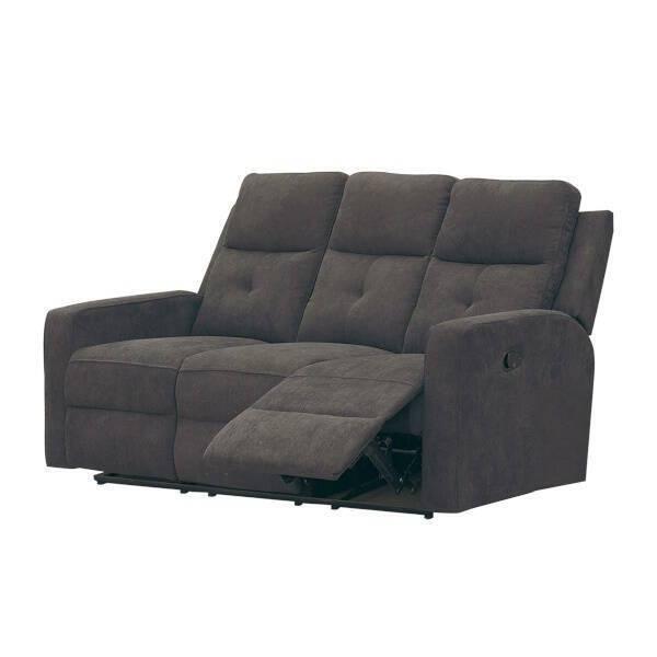 SOFA 3 PL. MOD. ENEKO RELAX MANUAL C/ MARRON OSCURO