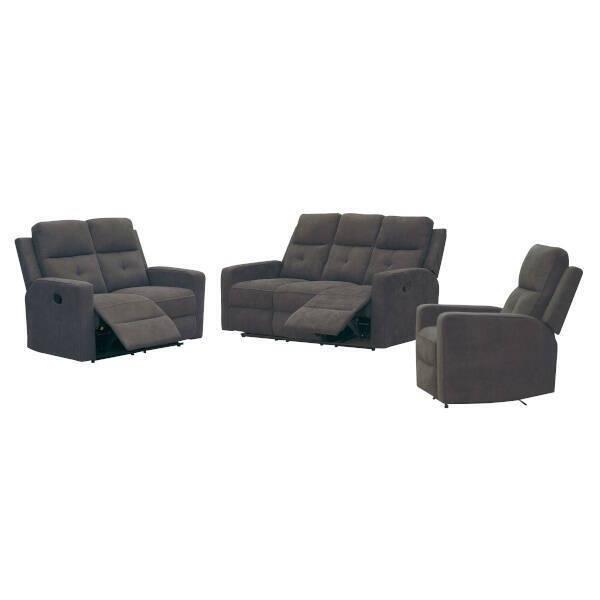 SOFA 2 PL. MOD. ENEKO RELAX MANUAL C/ MARRON OSCURO - Imagen 3