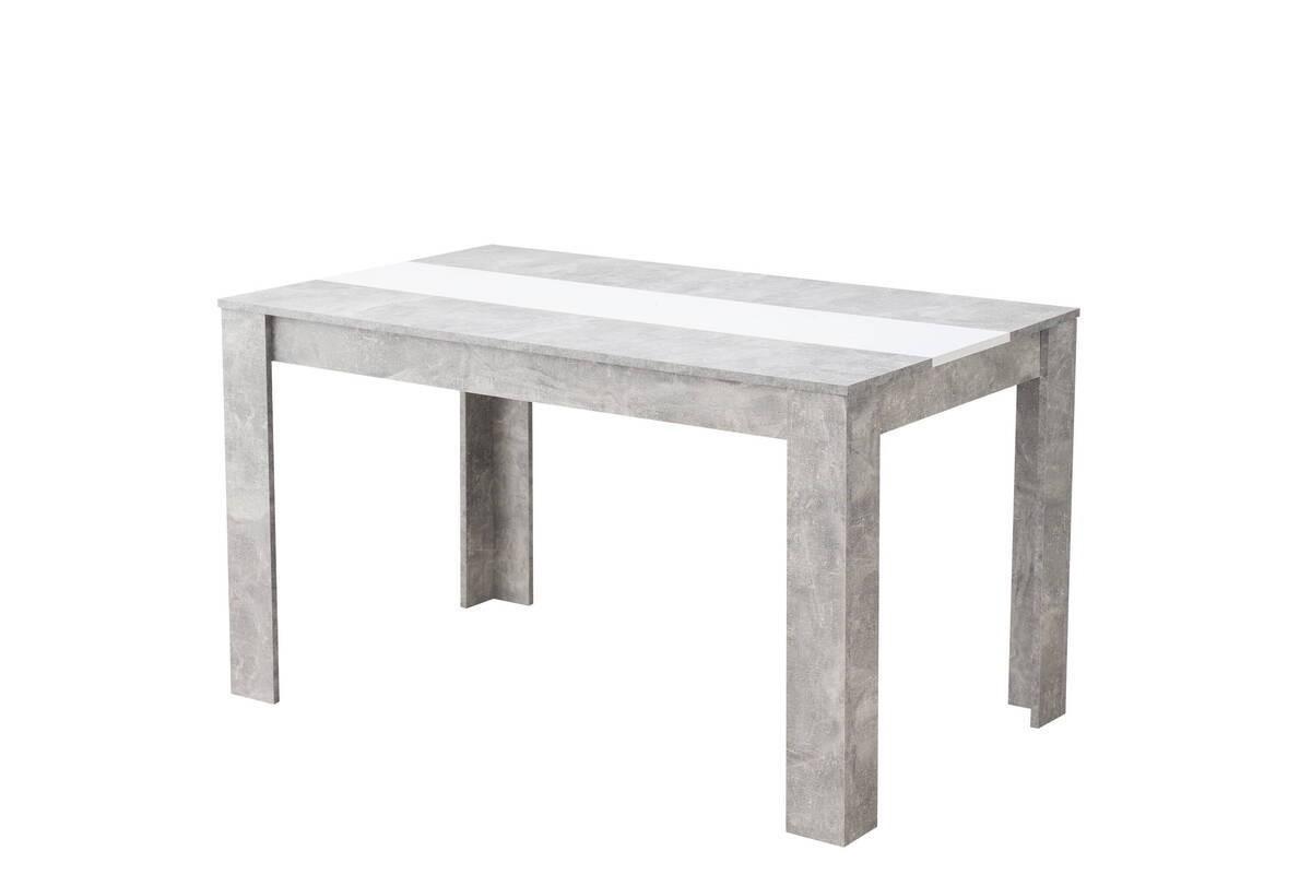 MESA COMEDOR MOD. DOMUS CEMENTO/BLANCO - Imagen 2