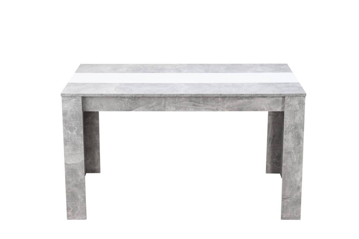 MESA COMEDOR MOD. DOMUS CEMENTO/BLANCO - Imagen 3