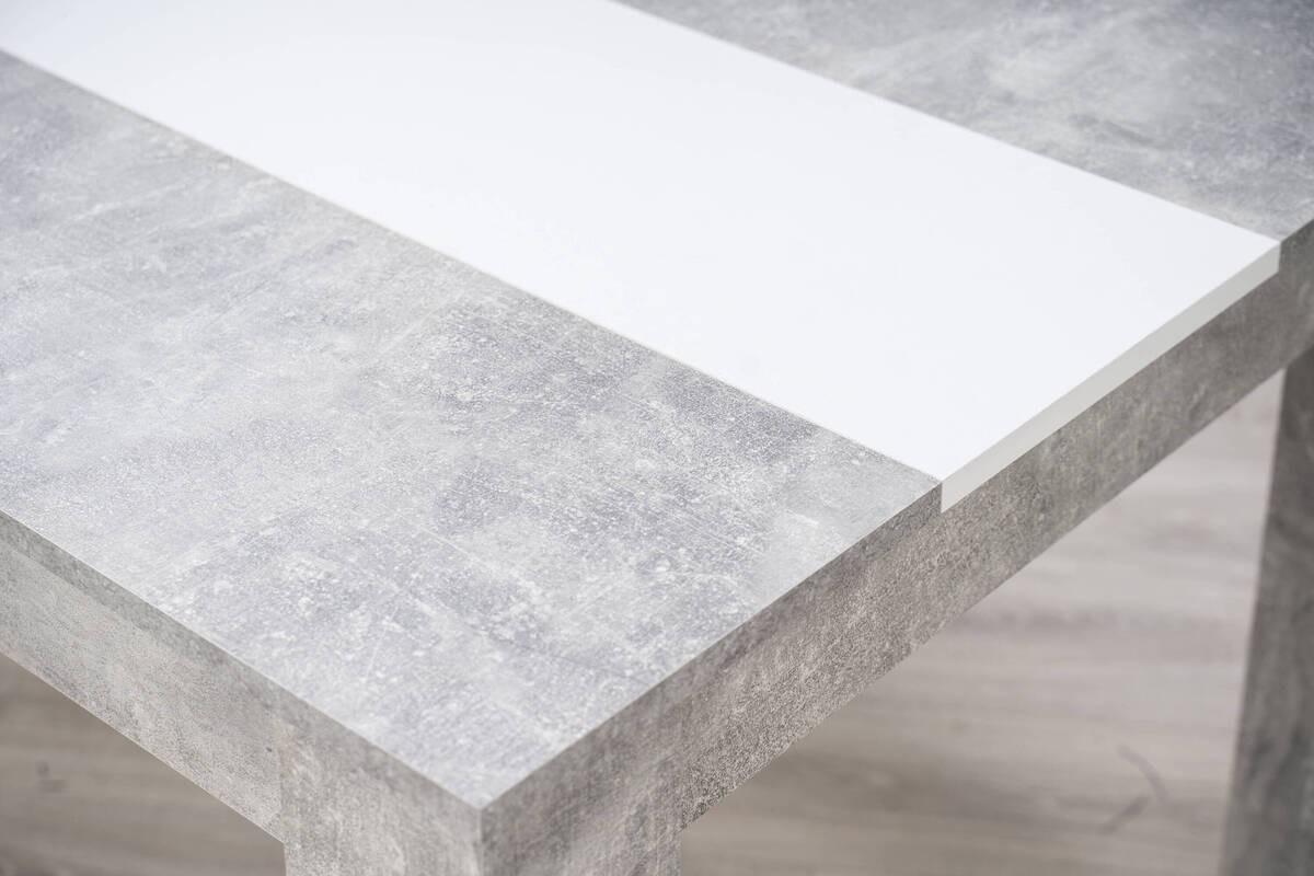 MESA COMEDOR MOD. DOMUS CEMENTO/BLANCO - Imagen 4