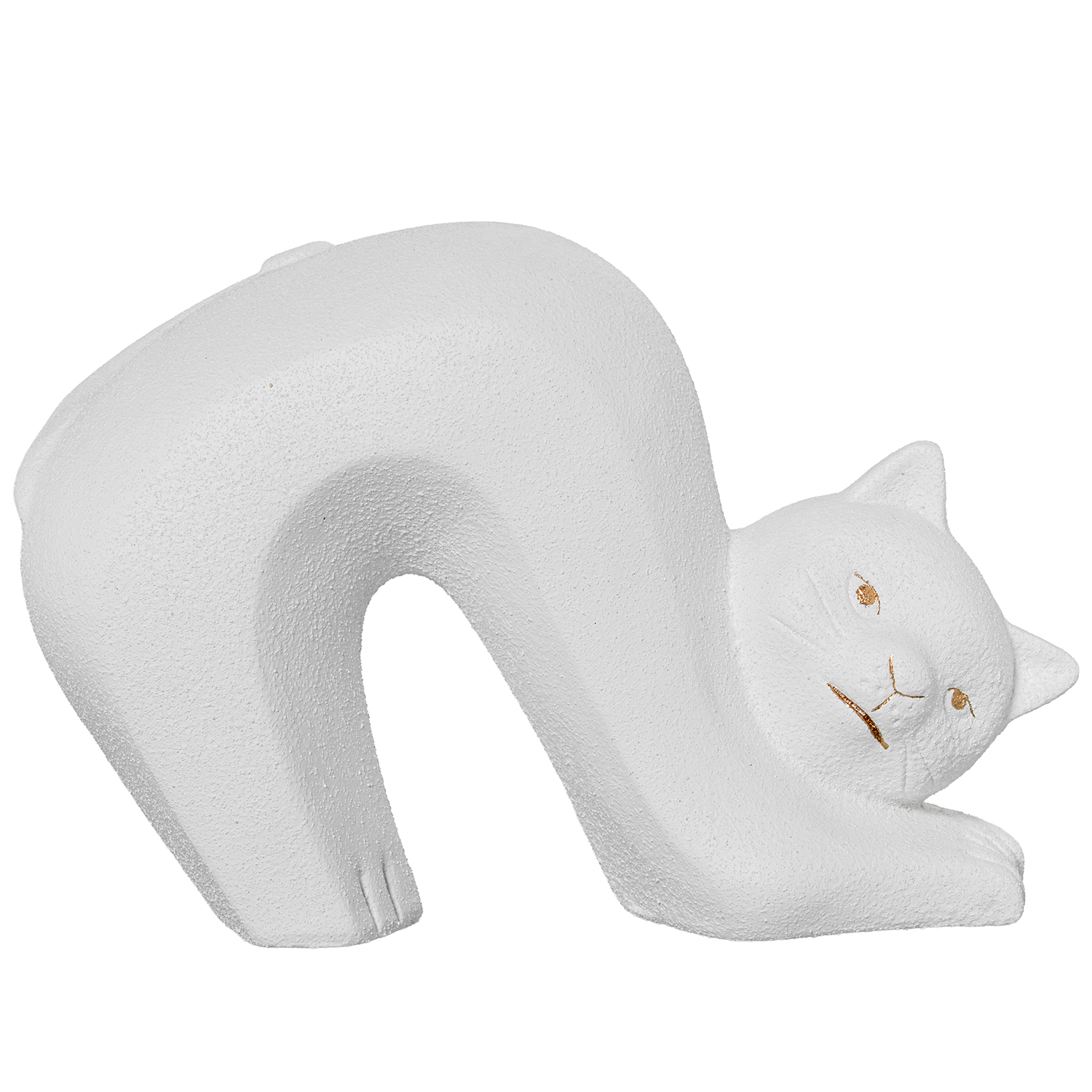FIGURA GATO CERAMICA 36X25CM BRO ACABADO ARENA