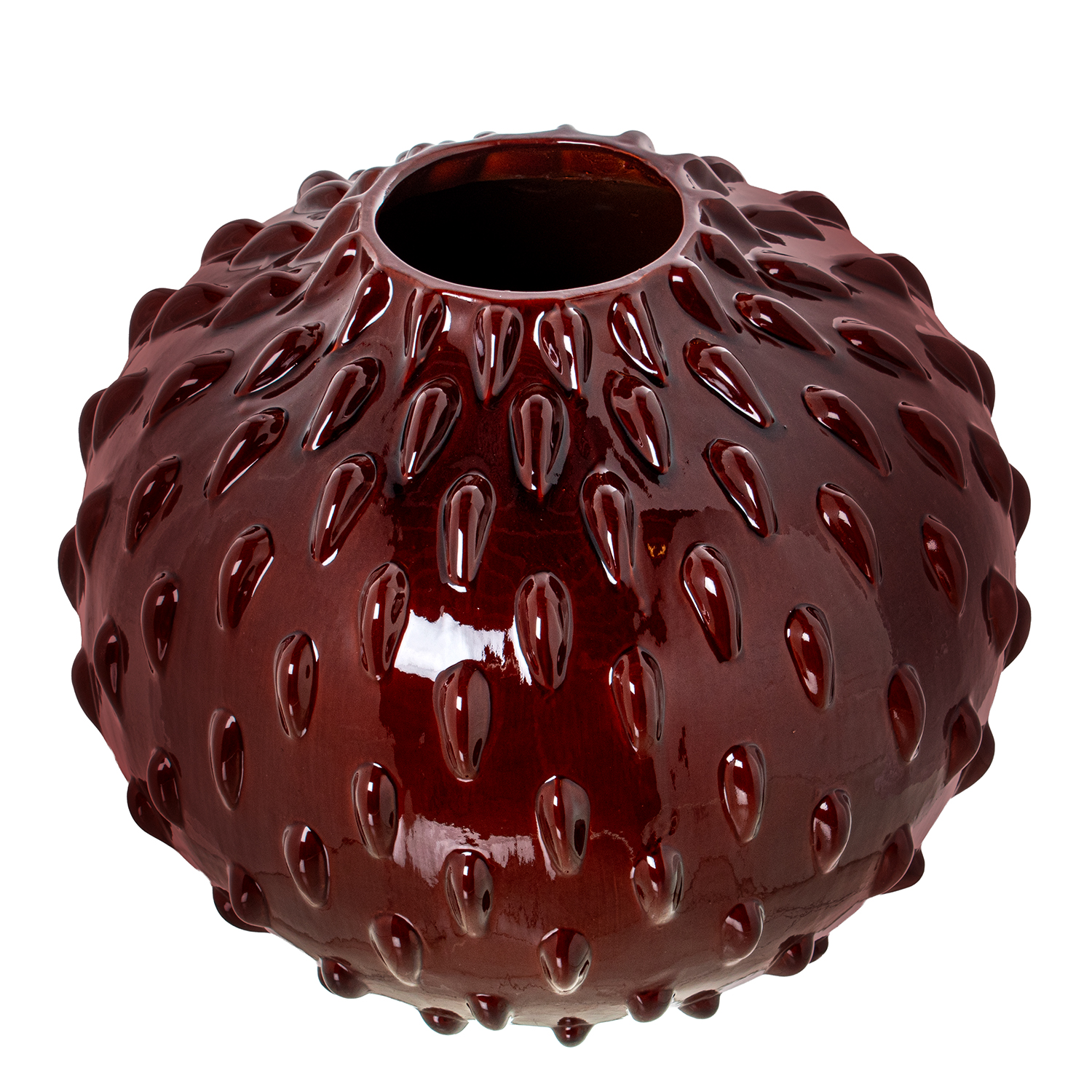 JARRON CERAMICA BOLA 37X31CM BLLO