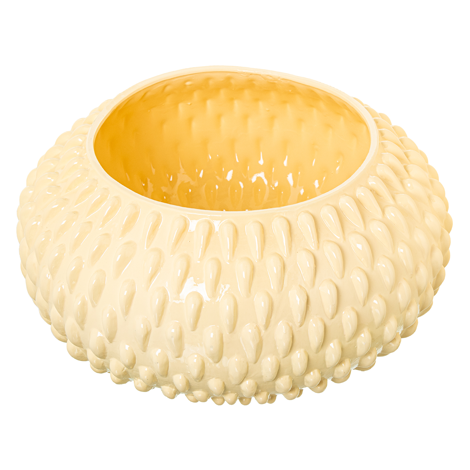 CENTRO CERAMICA D44CM CREMA BRREMA BRILLO