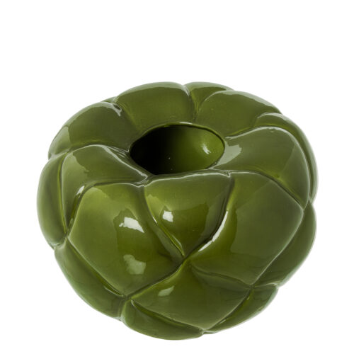 JARRON CERAMICA 30X27CM VERDEBRILLO