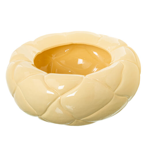 CENTRO CERAMICA D42CM CREMA BRBRILLO