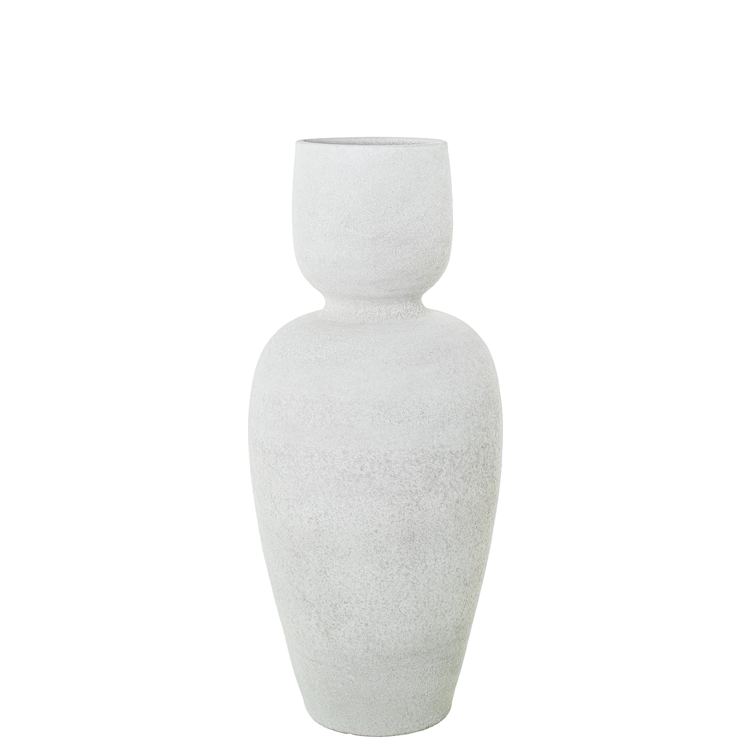 JARRON CERAMICA 60CM GRIS ARENA