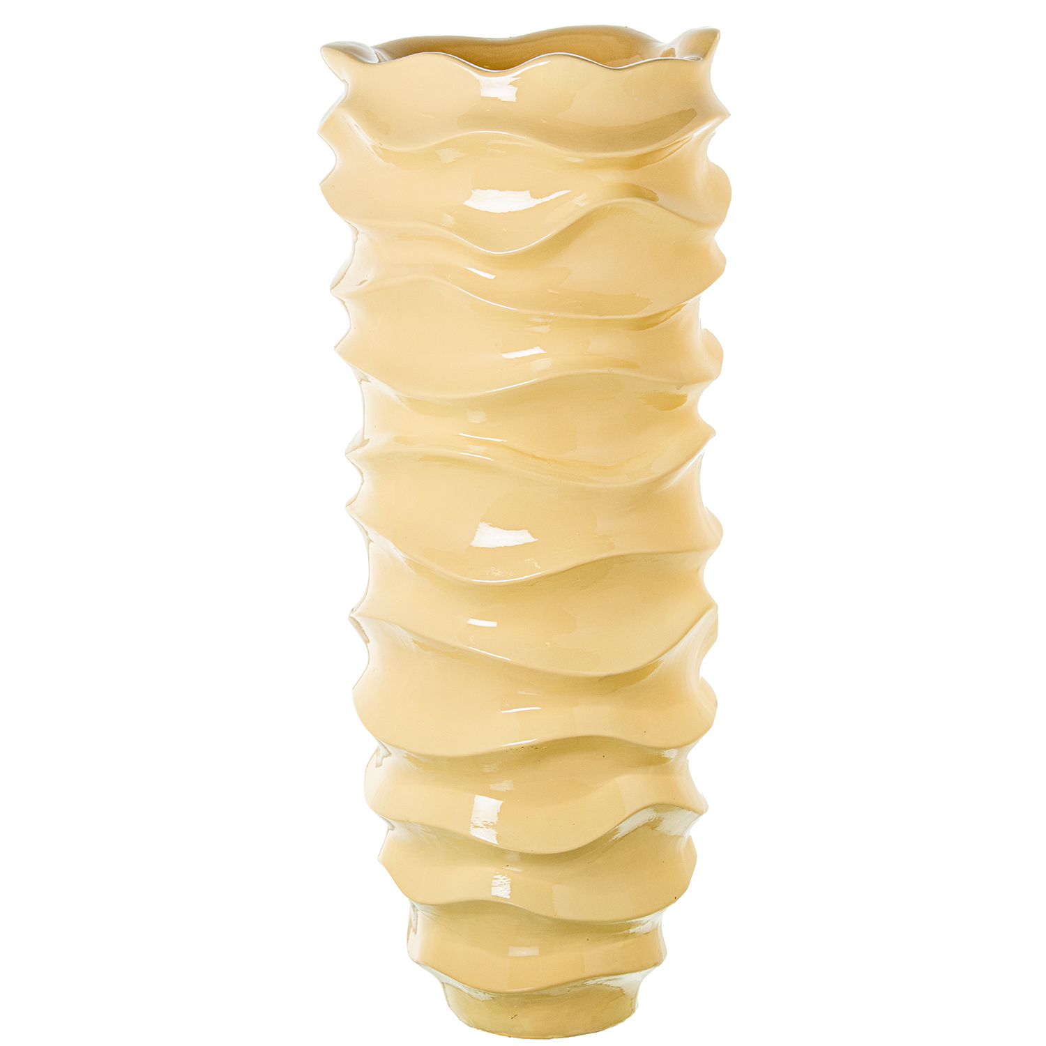 MACETERO ALTO CERAMICA 80CM CRRDEOS BRILLO