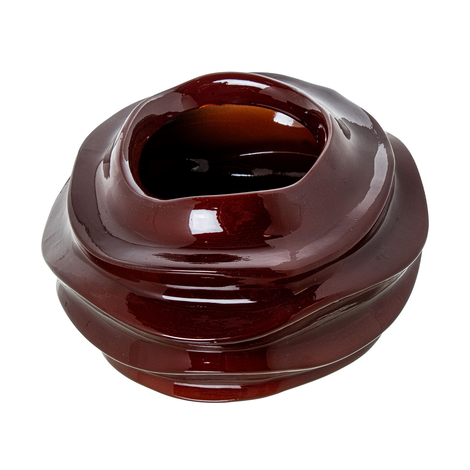 CENTRO CERAMICA D35CM BURDEOSBRILLO