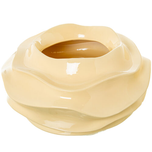 CENTRO CERAMICA D45CM CREMA BRBRILLO