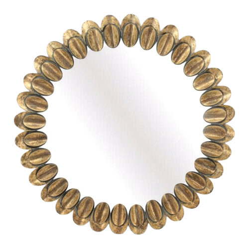 ESPEJO METAL DORADO