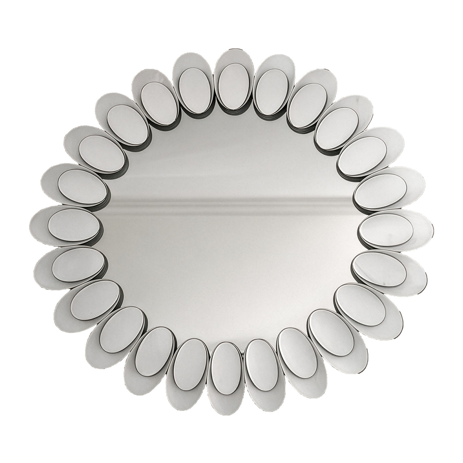 ESPEJO METAL BLANCO DECAPE