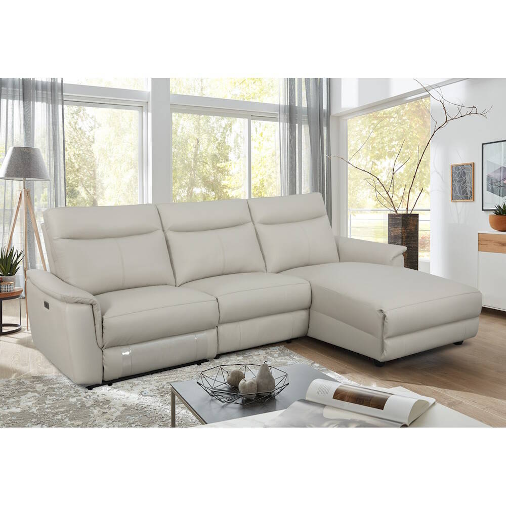 CHAISELONGUE MOD. ADANA VF/ DCHA PIEL BEIGE - Imagen 2