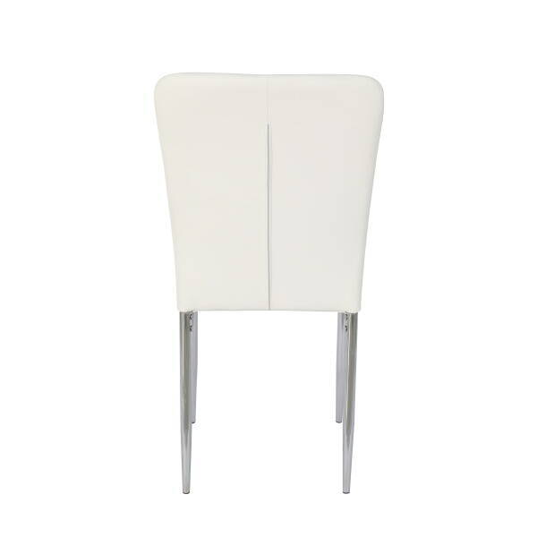 SILLA MOD. ALANA PU BLANCO/PATA CROMO SE SIRVE EN CAJAS DE 6 UDS - Imagen 4