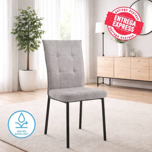 SILLA MOD. ASIA TELA C/ GRIS CAJAS DE 4 UDS
