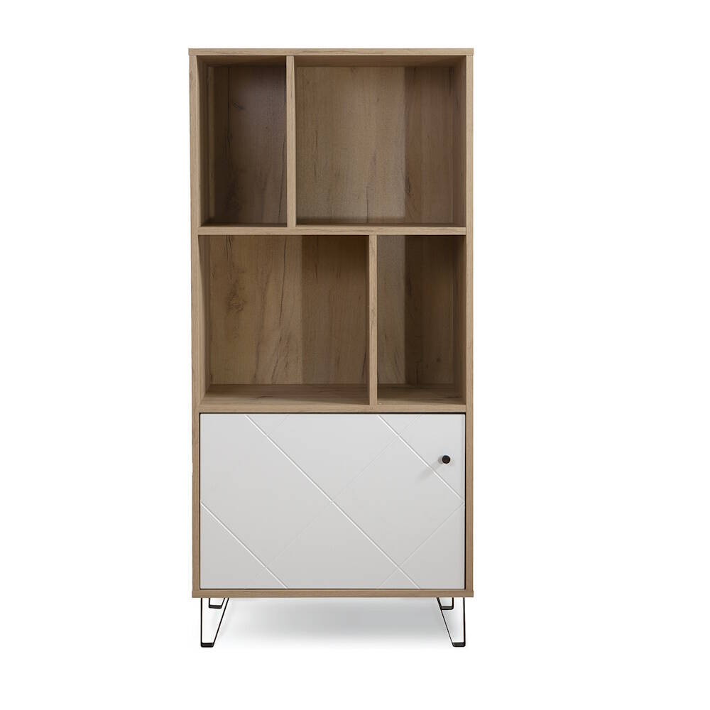 ESTANTERIA 1 PTA MOD. BILBAO ROBLE ARTISAN / BLANCO MATE