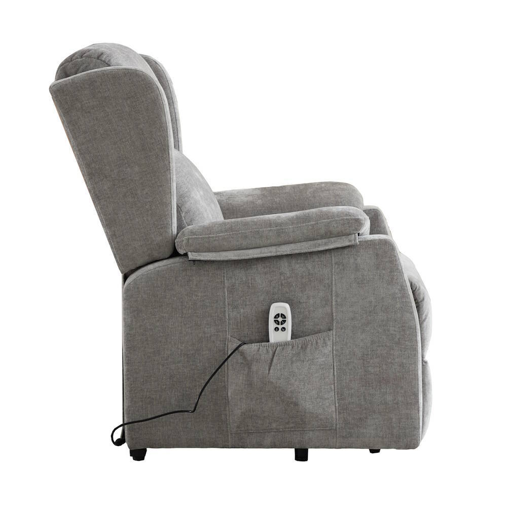 SILLON PWR LIFT MOD. BRIAR TELA C/ GRIS CLARO (CLEAR) 2 MOTORES - Imagen 3