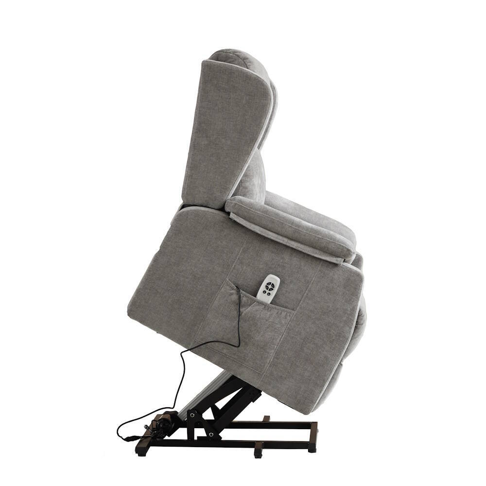 SILLON PWR LIFT MOD. BRIAR TELA C/ GRIS CLARO (CLEAR) 2 MOTORES - Imagen 4
