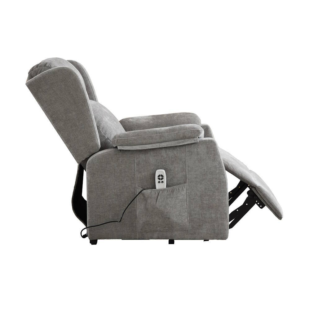 SILLON PWR LIFT MOD. BRIAR TELA C/ GRIS CLARO (CLEAR) 2 MOTORES - Imagen 5