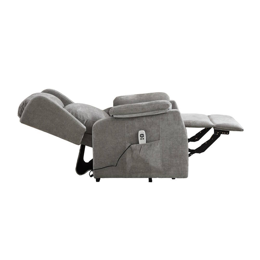 SILLON PWR LIFT MOD. BRIAR TELA C/ GRIS CLARO (CLEAR) 2 MOTORES - Imagen 6