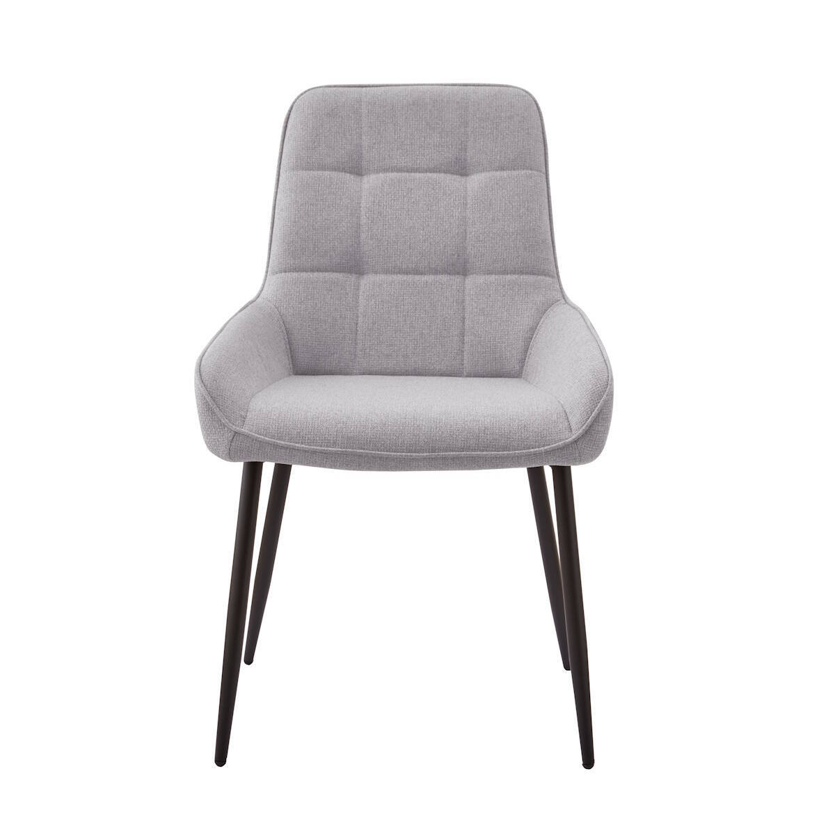 SILLA MOD. CARACAS TELA C/ GRIS - PATA NEGRA SE SIRVE EN CAJAS DE 4 UDS - Imagen 3