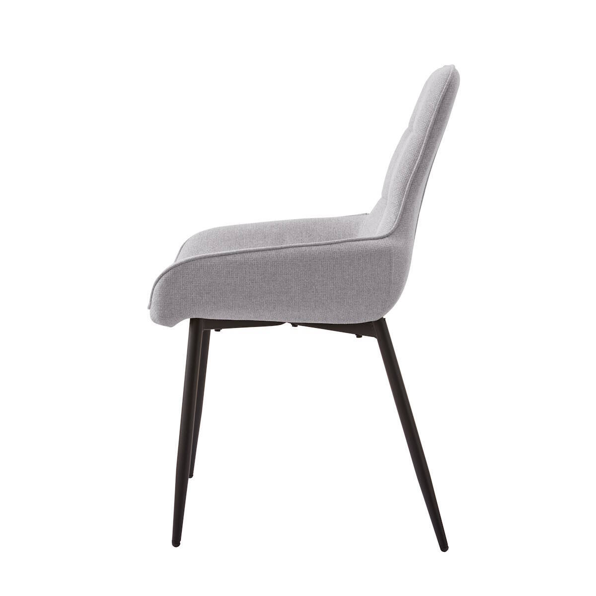 SILLA MOD. CARACAS TELA C/ GRIS - PATA NEGRA SE SIRVE EN CAJAS DE 4 UDS - Imagen 4
