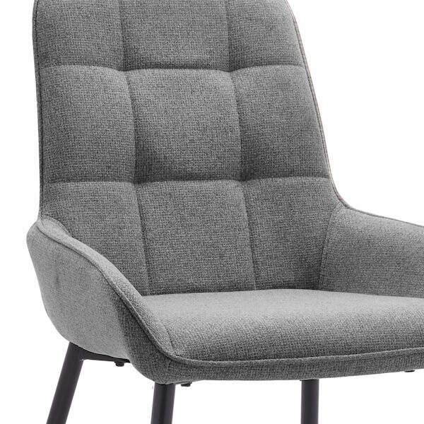SILLA MOD. CARACAS TELA C/ GRIS - PATA NEGRA SE SIRVE EN CAJAS DE 4 UDS - Imagen 2