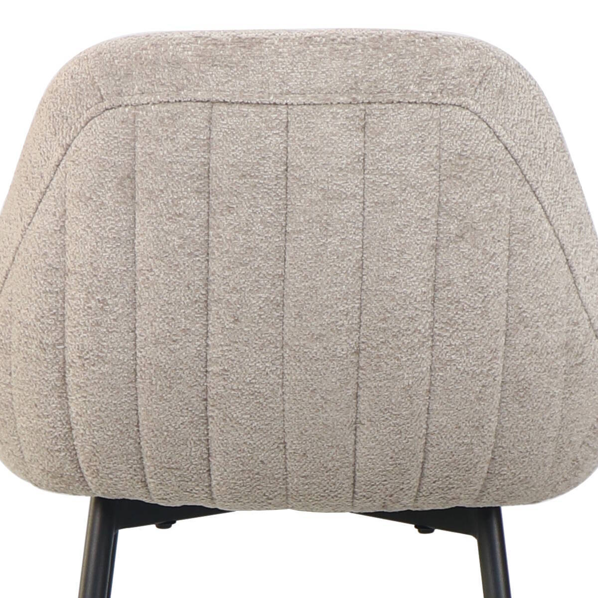 TABURETE MOD. CASPER TELA C/ BEIGE TOSTADO - PATA NEGRA CAJAS DE 2 UDS. - Imagen 4