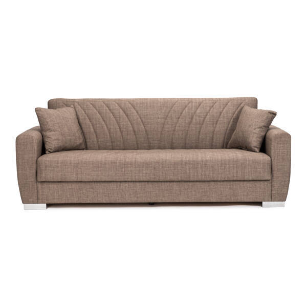 SOFA CAMA MOD. DAVIS TELA C/ CHOCOLATE - Imagen 2