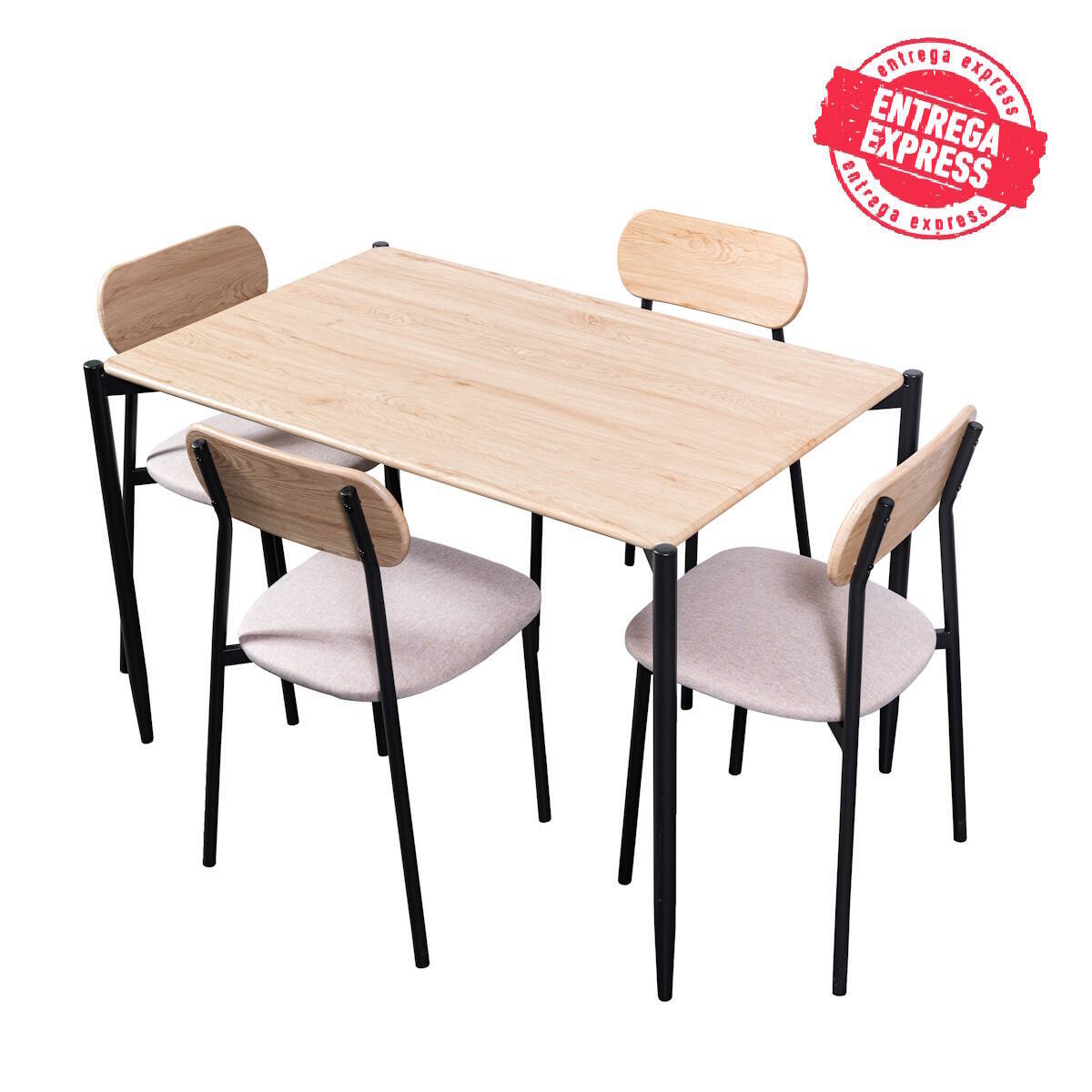 CONJUNTO MESA + 4 SILLAS MOD. NAEBA