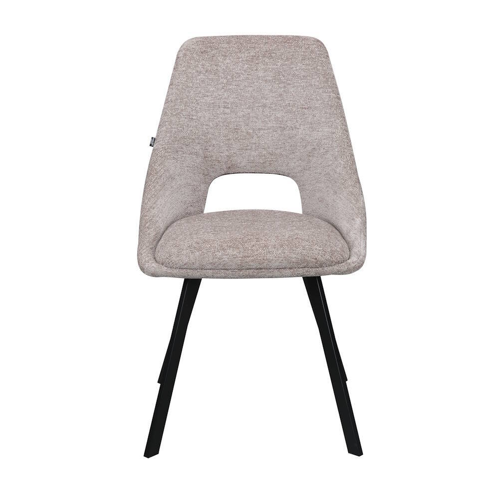 SILLA MOD. ELIDE TELA C/ BEIGE TOSTADO - PATA NEGRA CAJA DE 2 UDS - Imagen 2